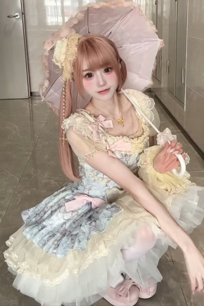 Butterfly Jacquard Sweet Princess Lolita Dress