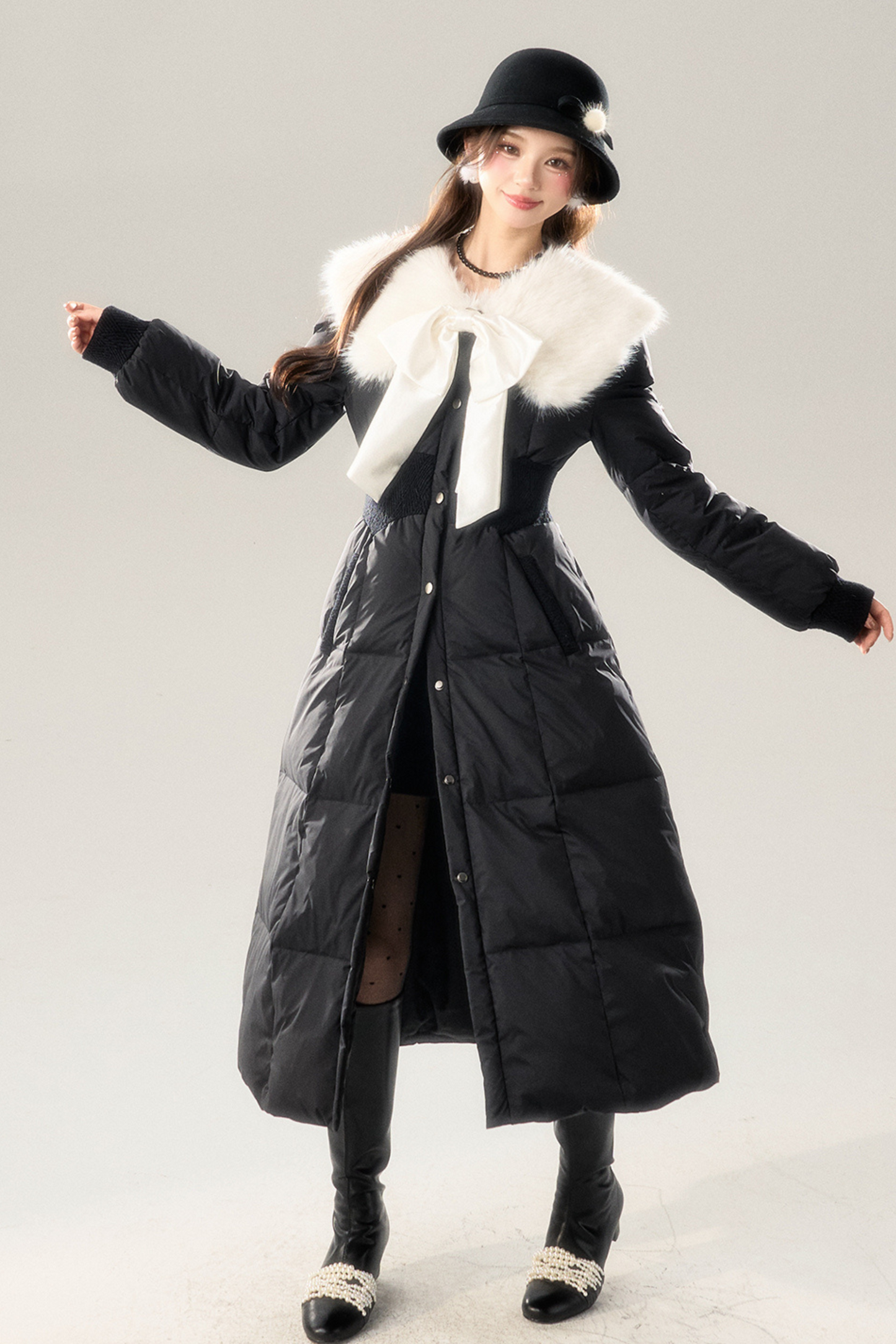 Rich Girl Fur Collar Down Jacket