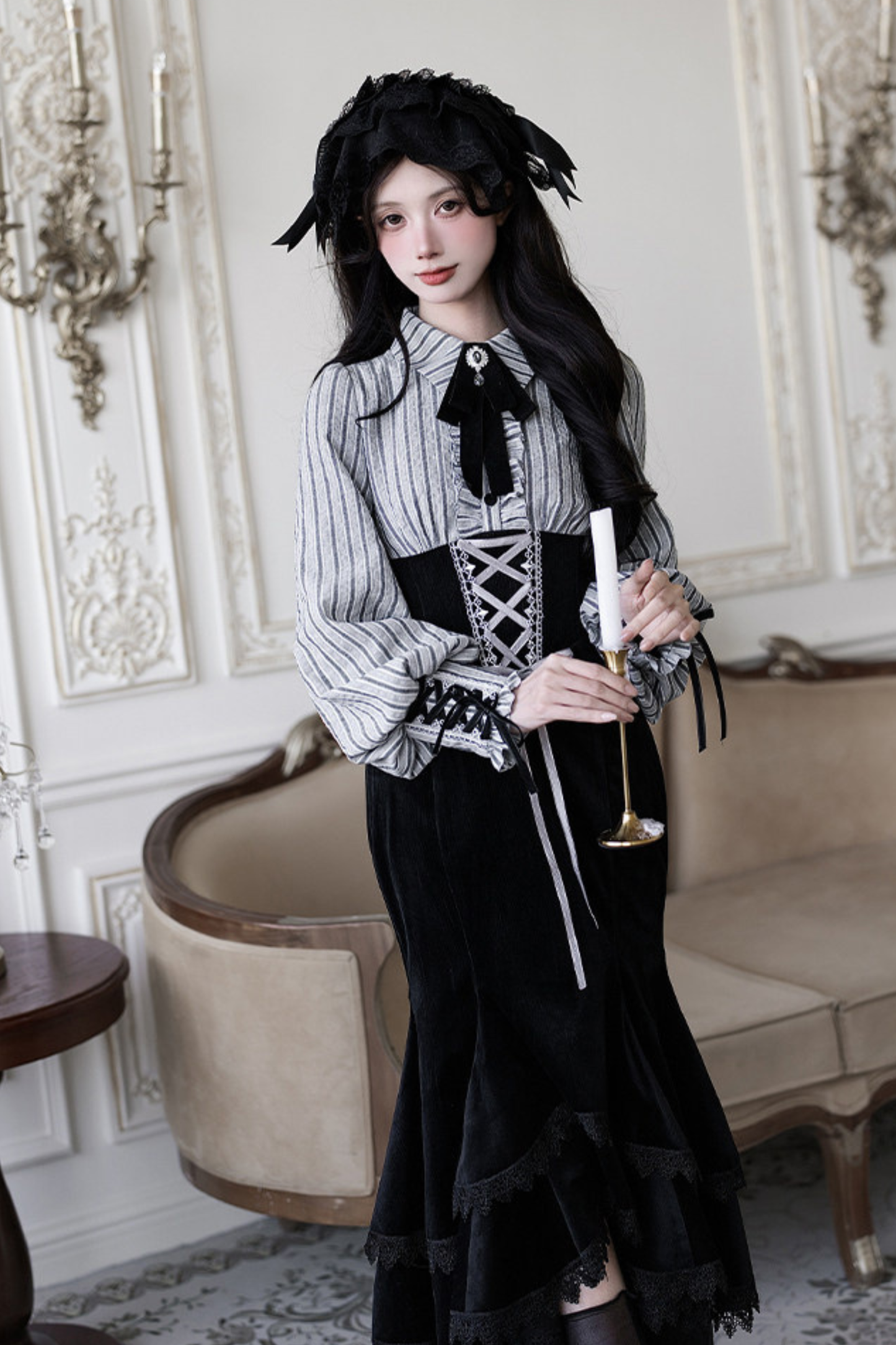 Fishtail Dress + Flare Dress + Hat + Hairband