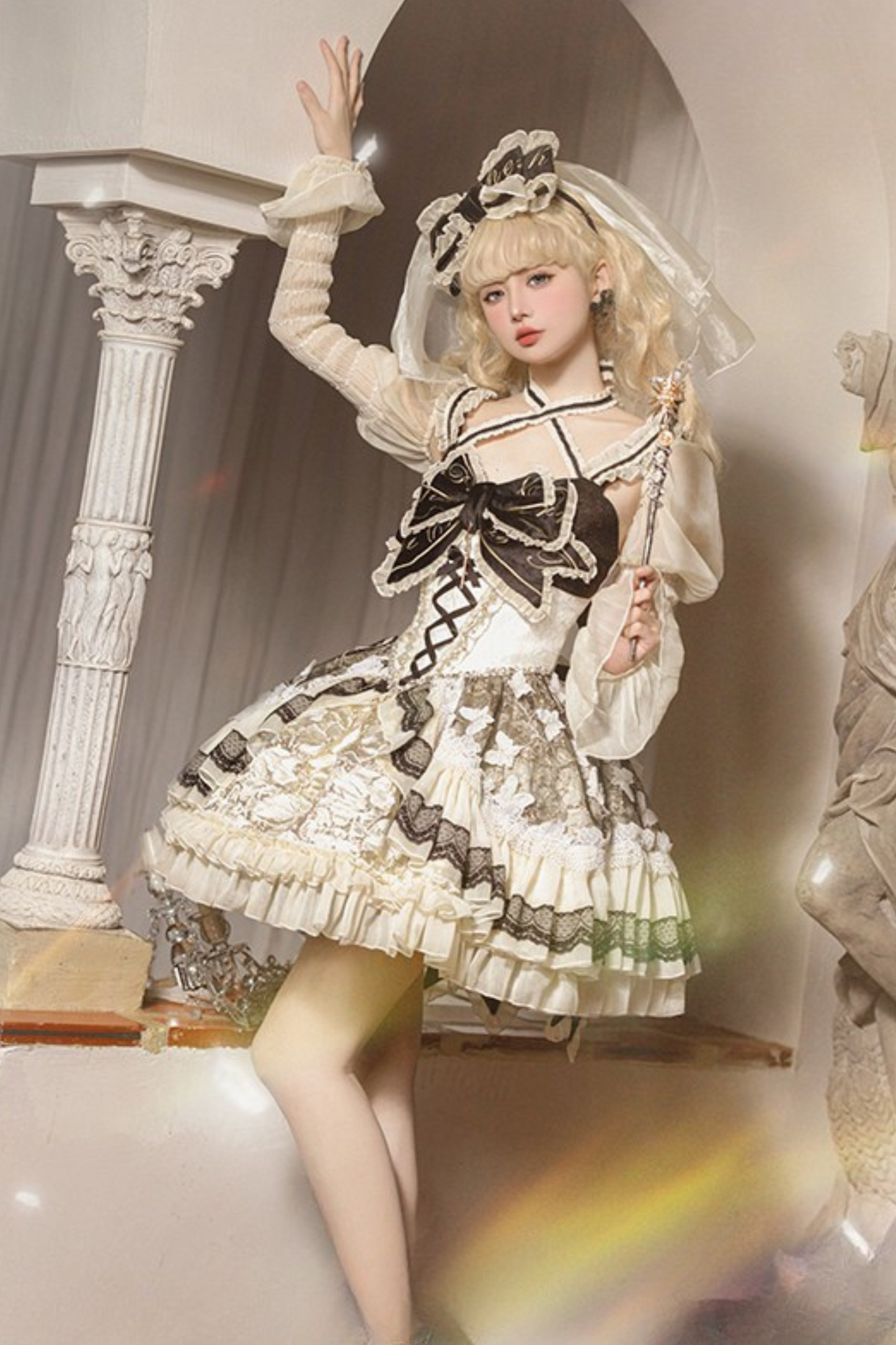 [Reservation Deadline: March 21] Rivet Gift Box Halter Ribbon Dress Setup