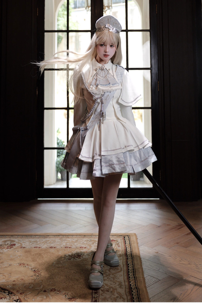 위치스 샤이닝 로리타 탑 + 스커트 + 보닛