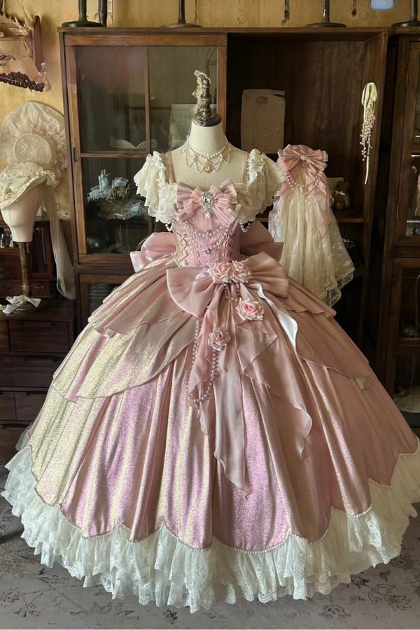 【2月5日予約締切】ロマンティックローズエレガントプリンセスドレス＋アクセサリー