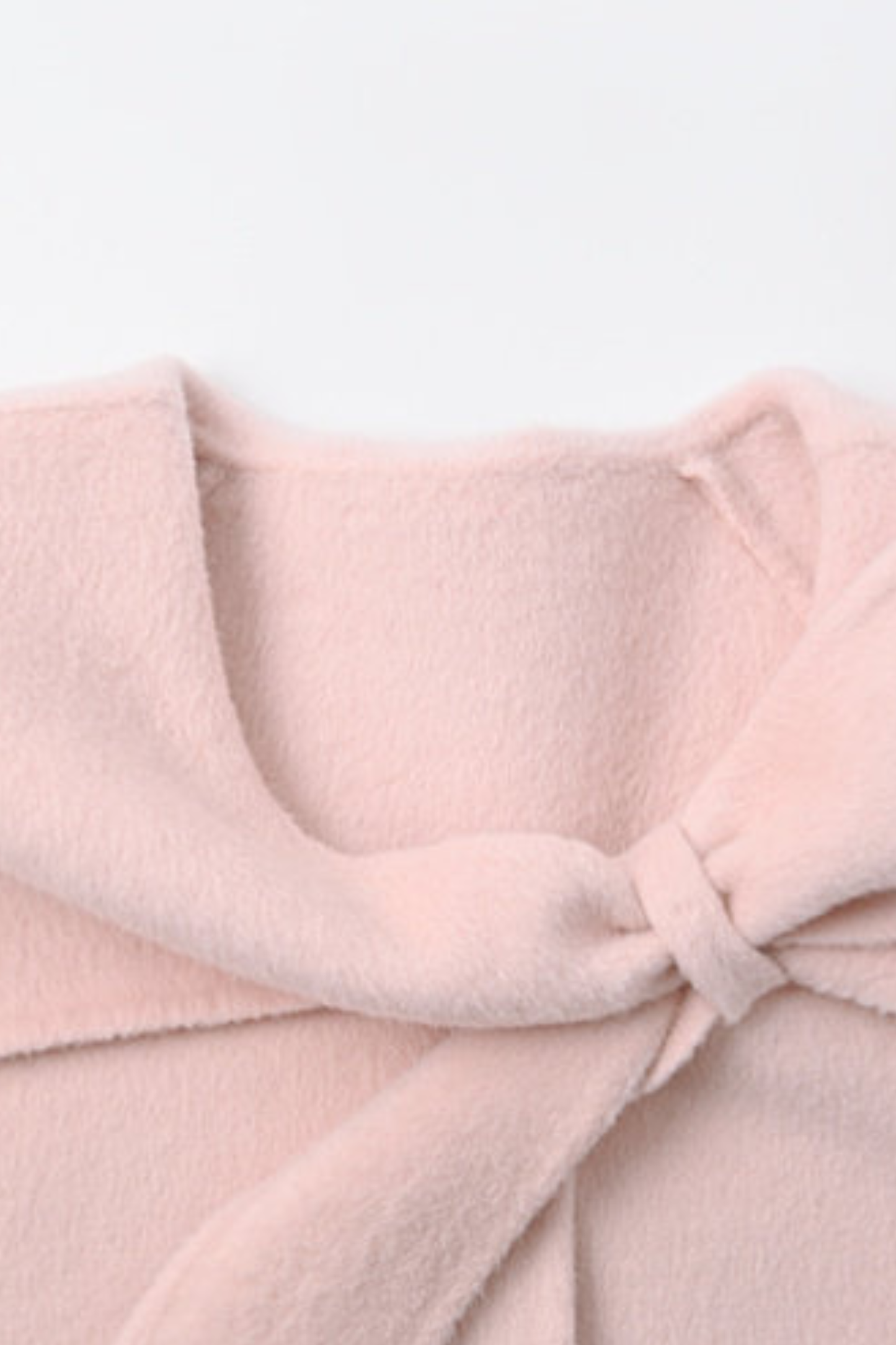 リボンビッグカラーフレアコート