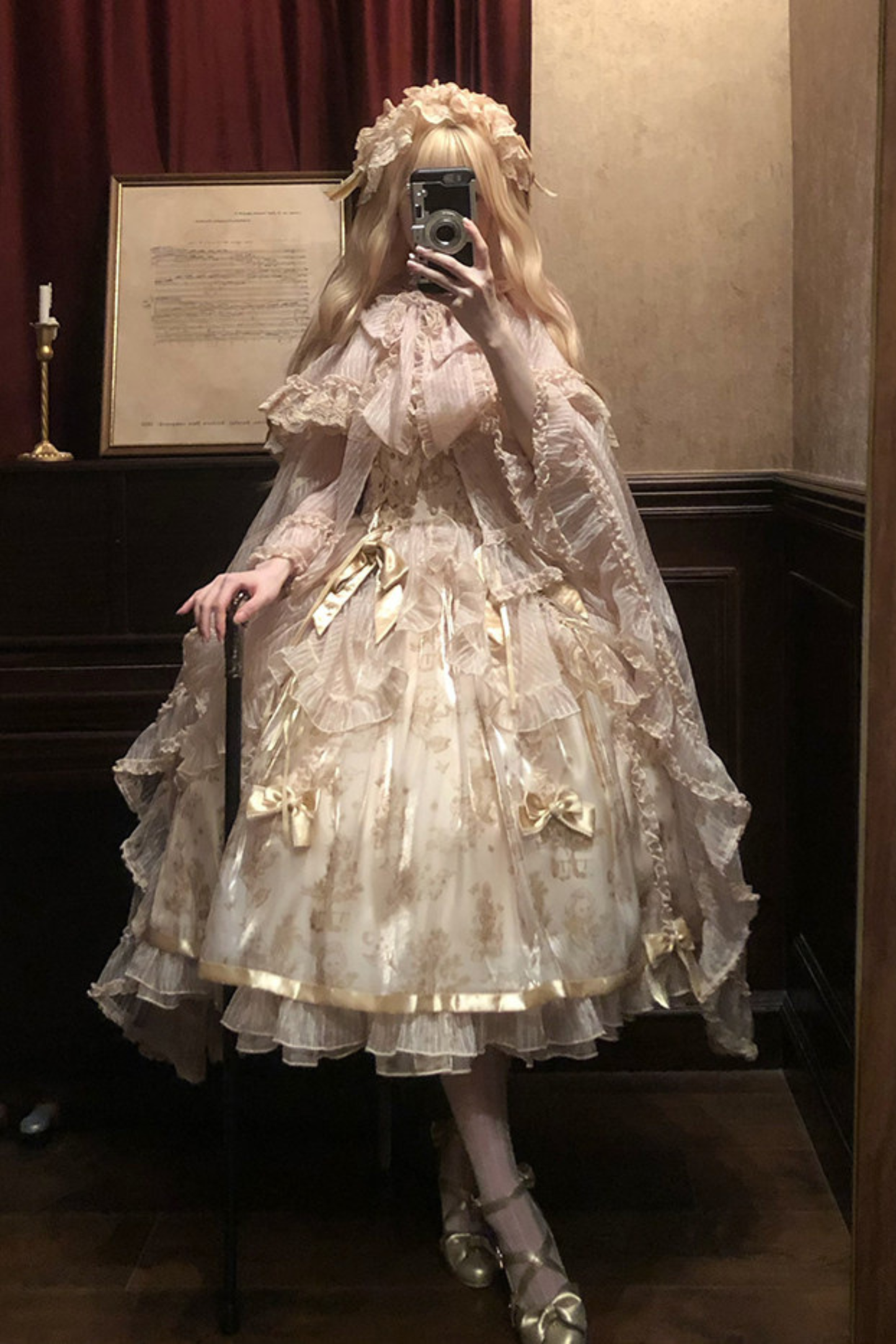 【4月3日予約締切】ファンタジーシアーフードロリータケープ