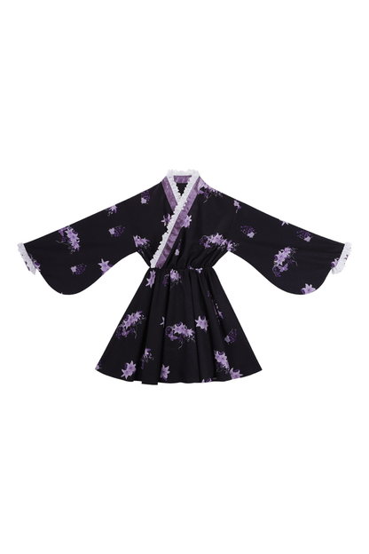 ダークチャイナクロスカラードレス+オーバードレス+スカート