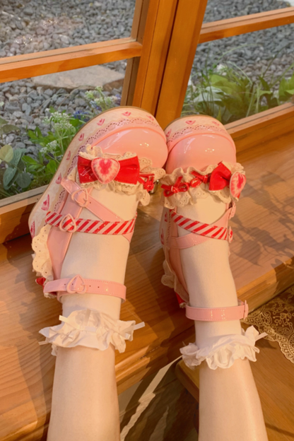 ストロベリーリミテッドロリータシューズ