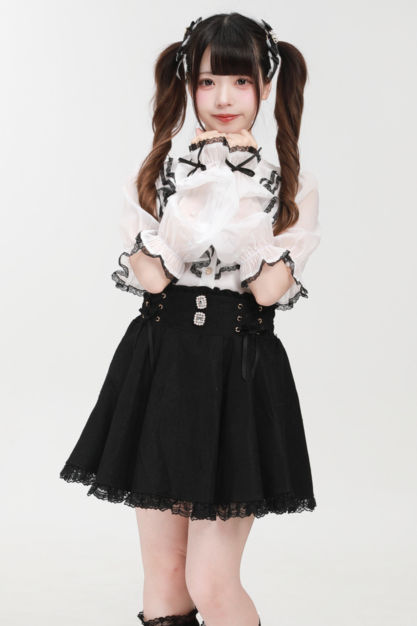 Mass Production Mine Beaded Sleeve Shirt