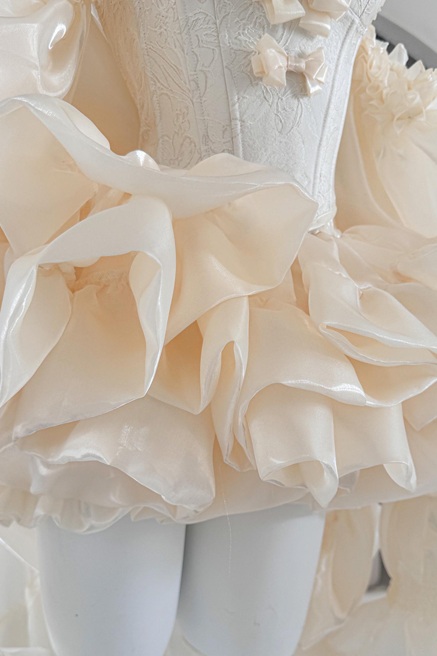 パーフェクトチューブトップ+フリルスカート+リボンテール+パニエ