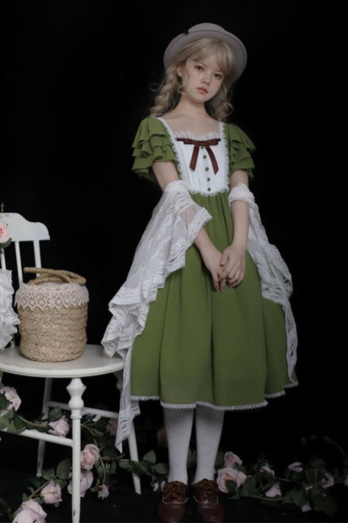 レトロメモリーフレアロリータドレス