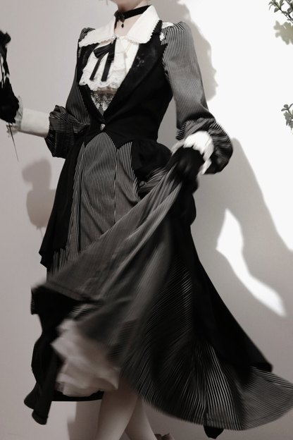 레트로 로리타 원피스 + 앞치마