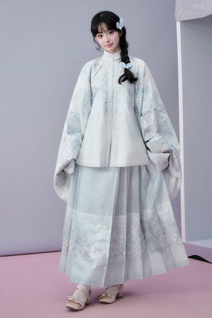 워터 미스트 퓨어 차이나 재킷 + 스커트 + 커버 스커트