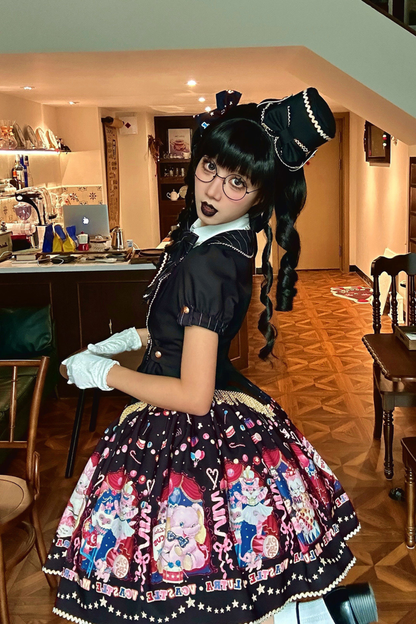 サーカスサスペンダーロリータドレス＋スカート