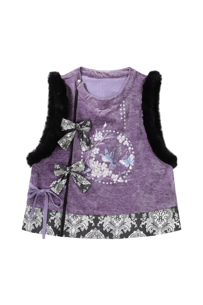 Dark Knight China Top + Vest + Skirt