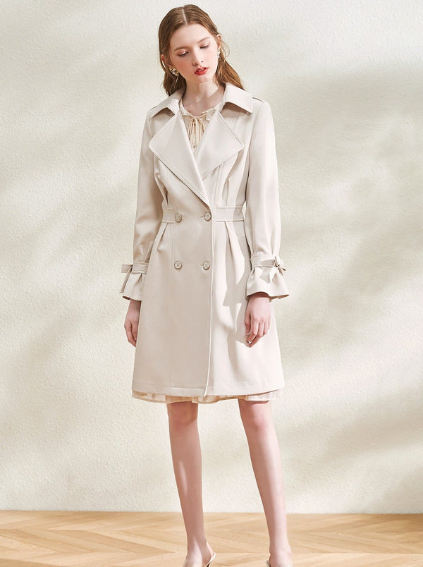 Sweet Big Collar Trench Coat