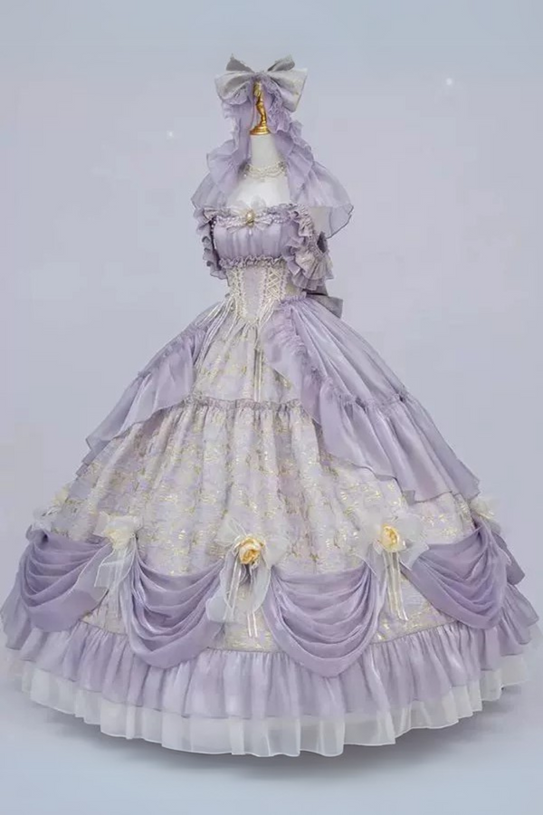 Light Luxury Off-Shoulder Lolita Dress