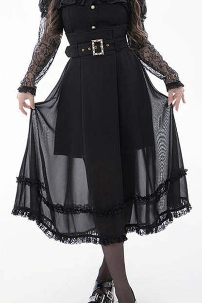 Moonlight High-Waist Skirt + Belt