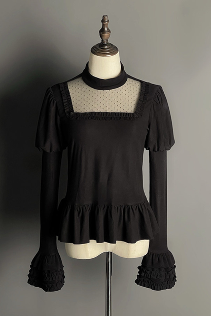 【4月8日予約締切】レースヘムゴシックトップス