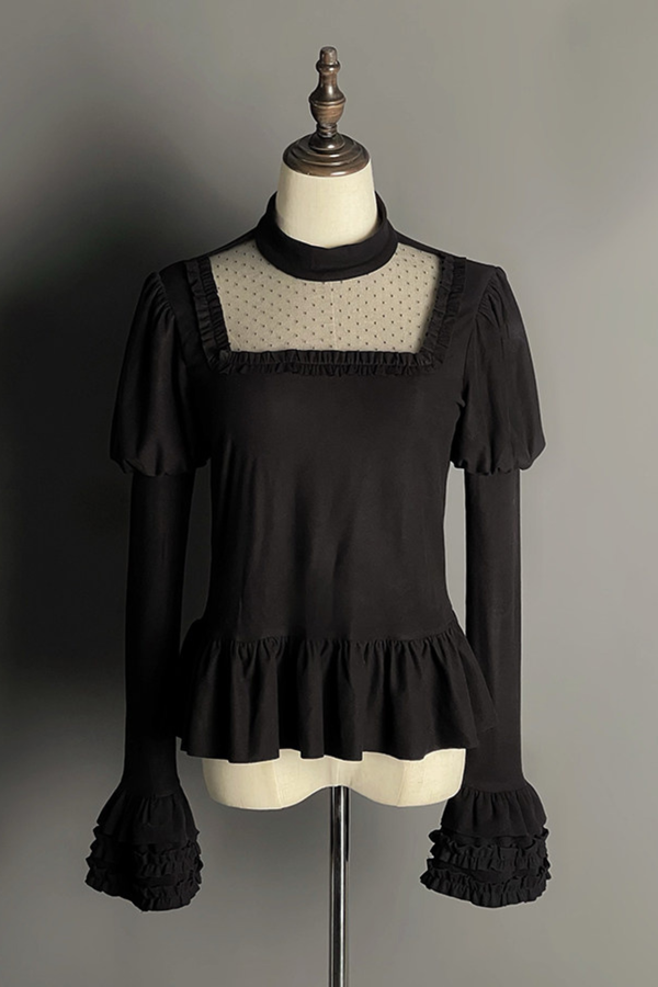 【4月8日予約締切】レースヘムゴシックトップス