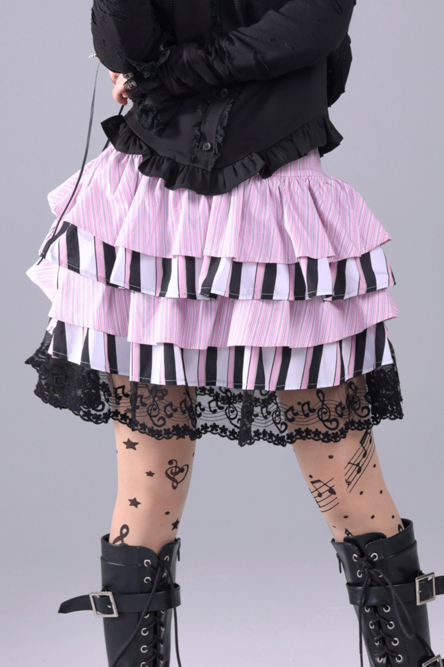 ストライプドシンフォニーフラッフィースカート