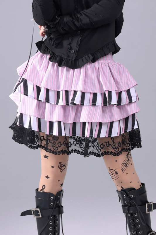 ストライプドシンフォニーフラッフィースカート