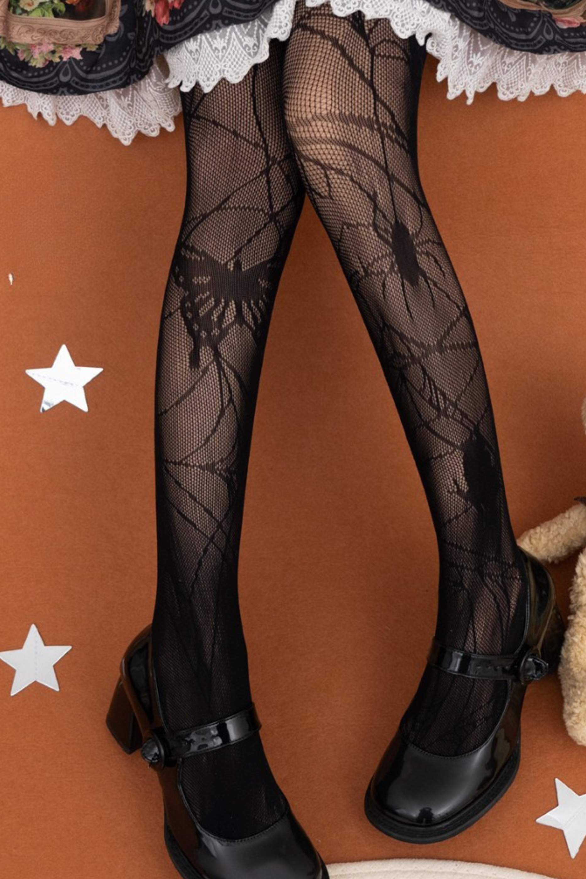 スパイダーバタフライゴシック網タイツ – Belchic