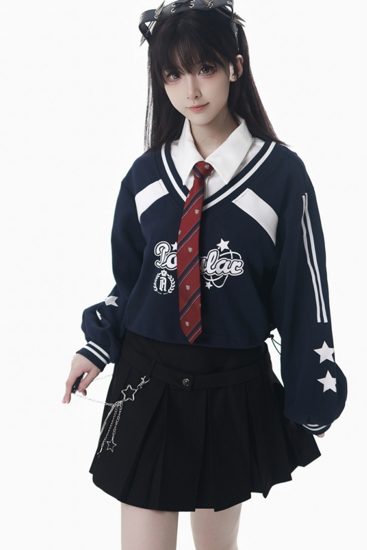 American College Sweatshirt + Tie + Pants + Skirt