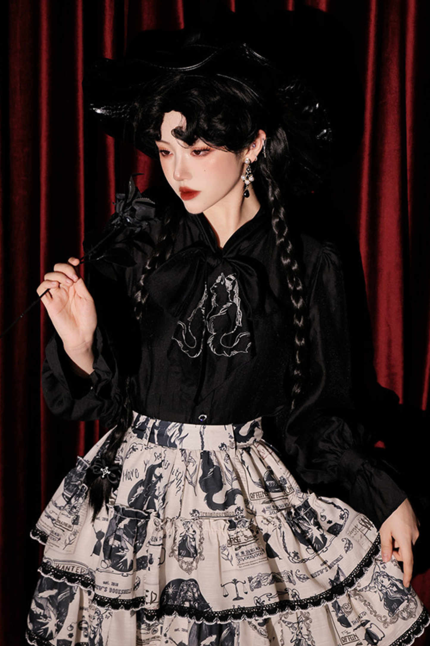 Chiffon Dark Elegant Shirt