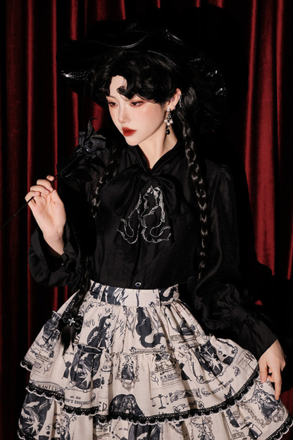 Chiffon Dark Elegant Shirt