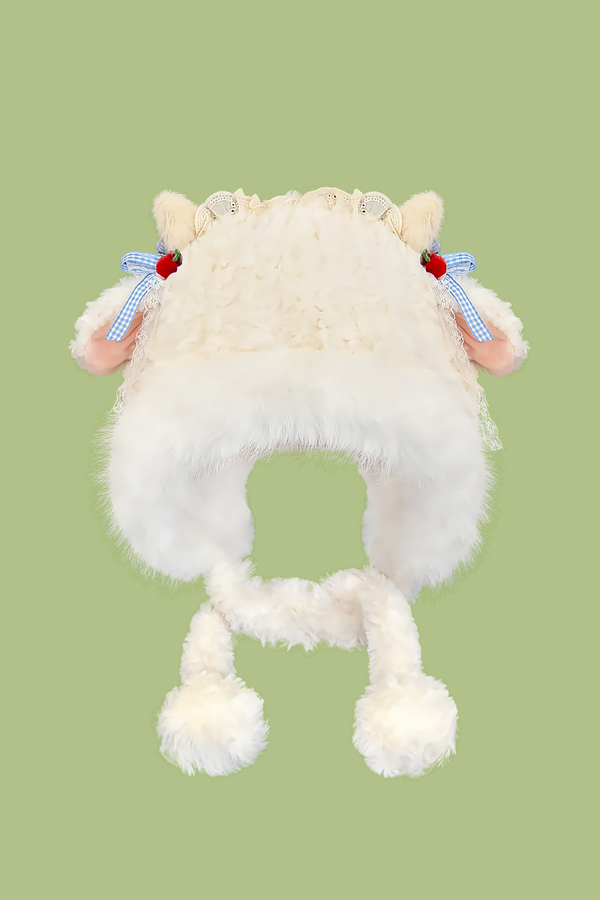 ラムファーハット+スカーフ