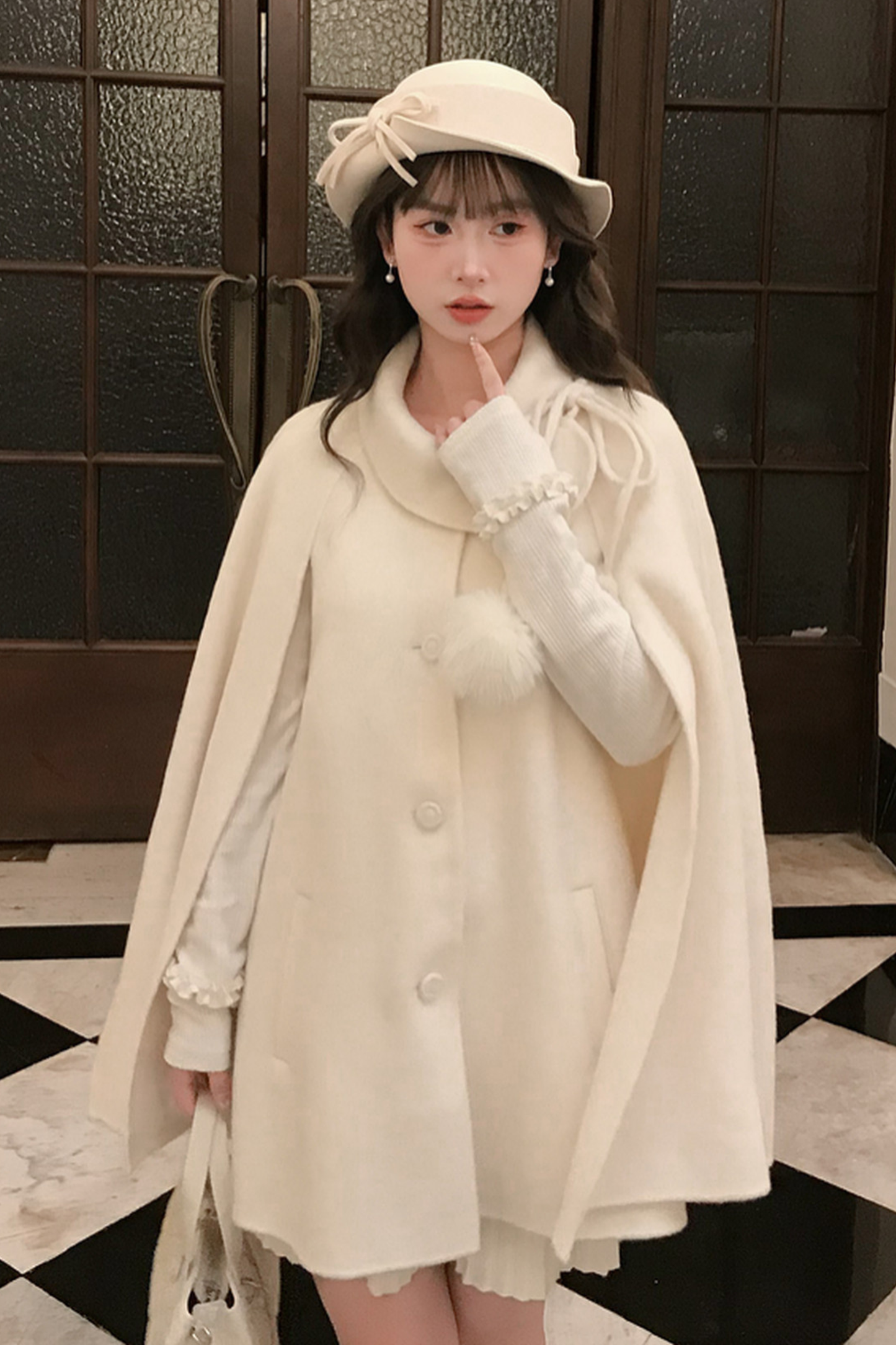 ガールスタイルケープコート