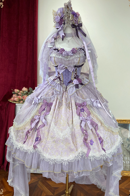 ムーンクラウンギフトロリータドレス+スリーブ+トレーン