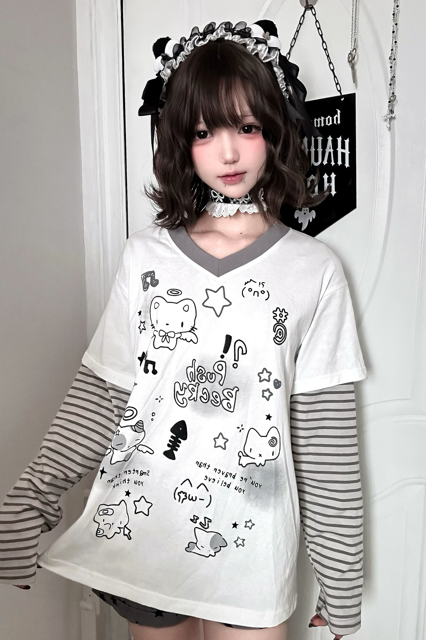 イラストボーダールーズトップス