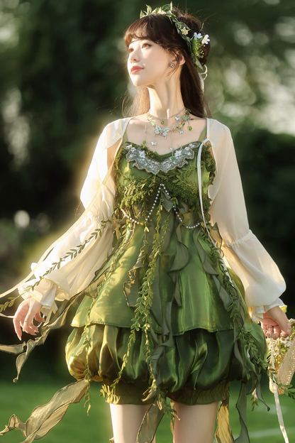 フォレストガールチャイナドレス+トップス+スカート