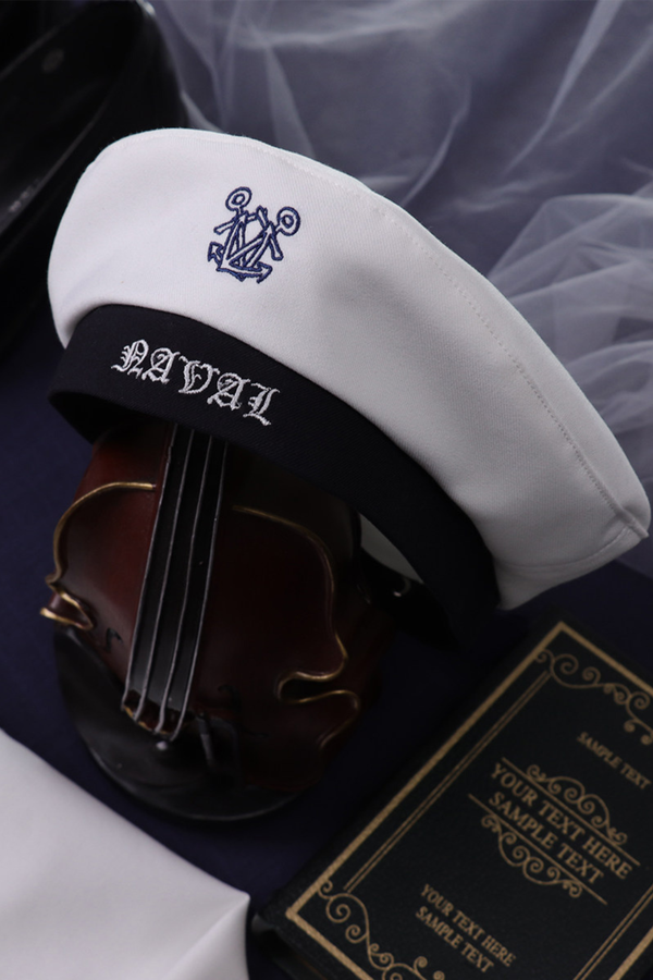 Matrosen-Hemd + Träger-Kurze Hose + Krawatte + Baskenmütze