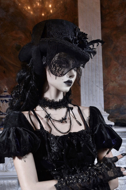 Gothic Style Flat Strap Duke Hat