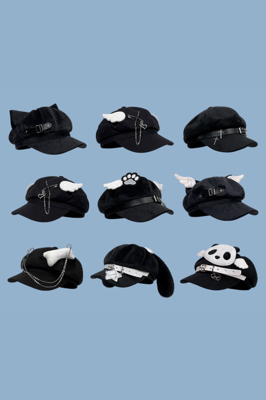 Subkultur Dark Kawaii Katzenflügel-Hut