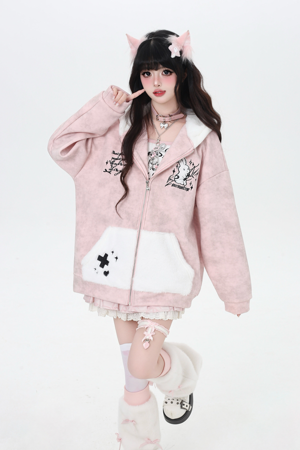 Rabbit Hooded Sweet Jacket