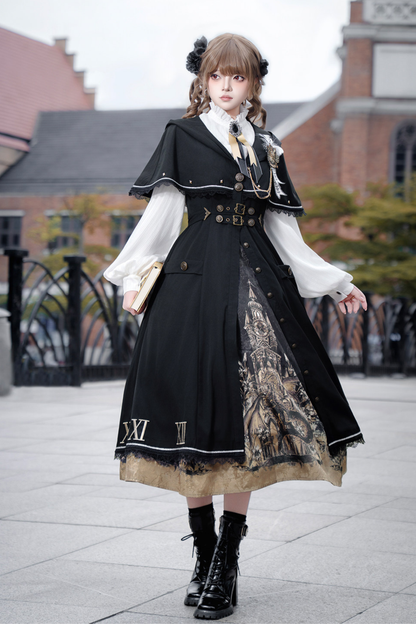 ドラゴンアリアロリータケープコート+トップス+スカート