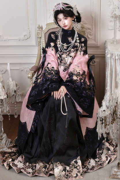 チャイナロングジャケット+スカート