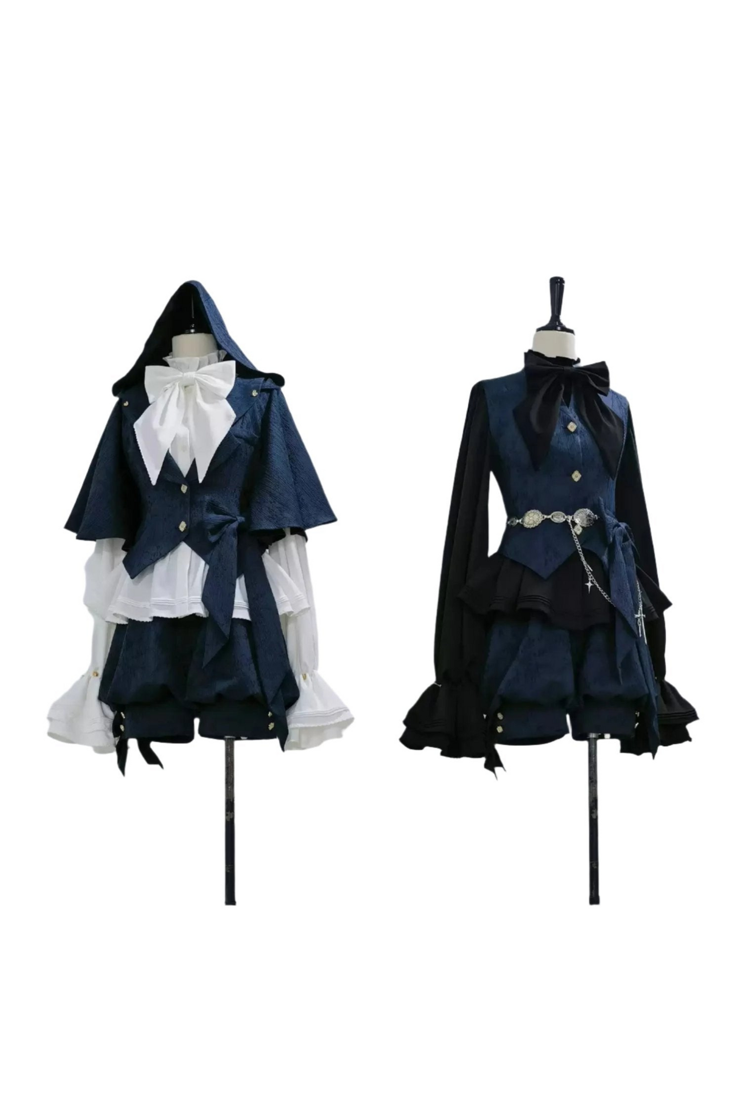 [Reservation deadline on September 28] Sapphire Blue Bunny Ears Cape Jacket + Vest + Shorts