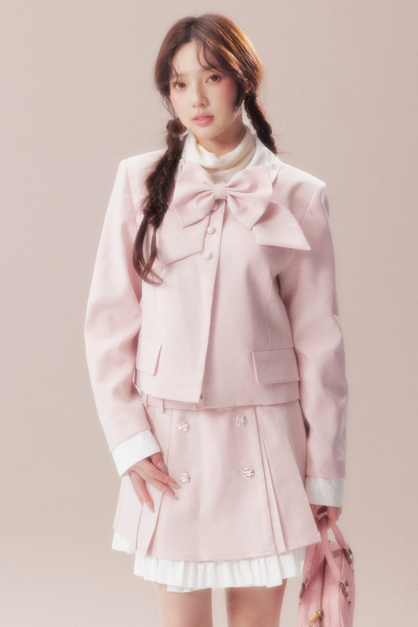 スイートリボンジャケット+プリーツスカート