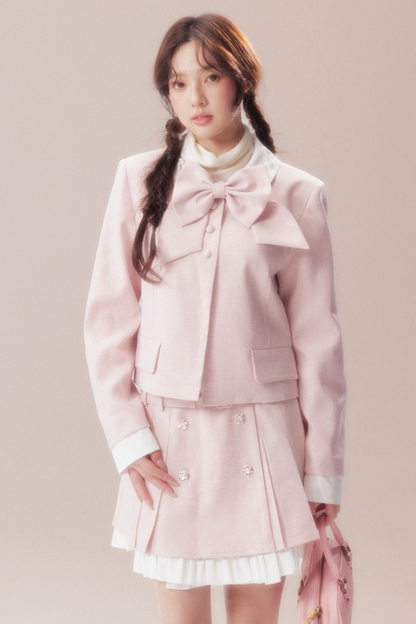 スイートリボンジャケット+プリーツスカート