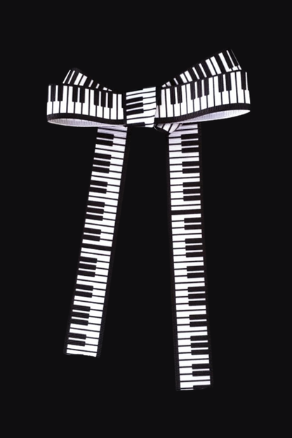 レトログピアノリボンヘアピン