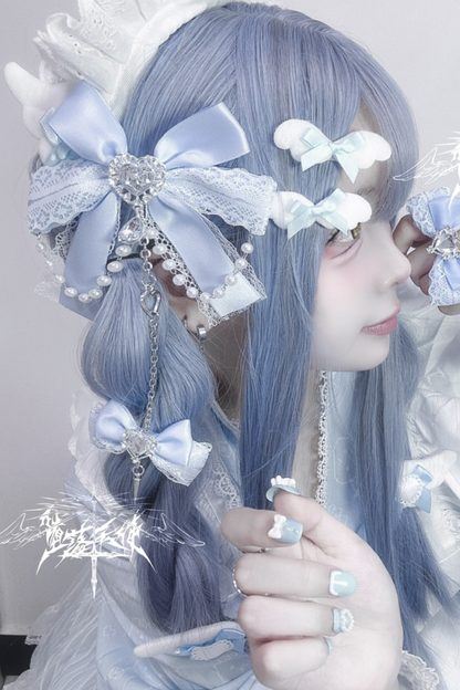 レースリボンサブカルクリップ