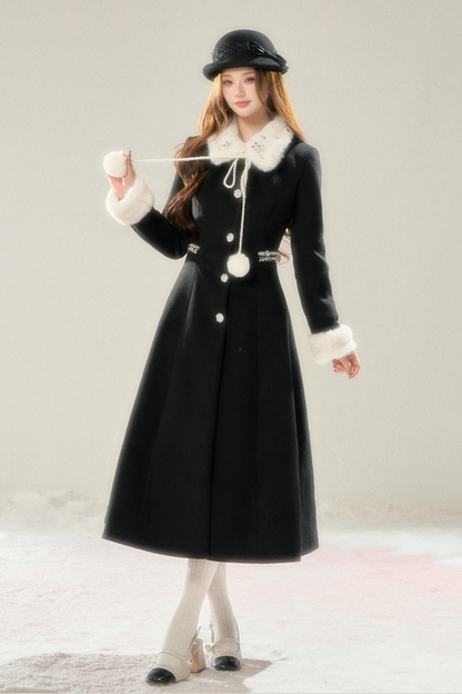 French Chic Hepburn Long Coat