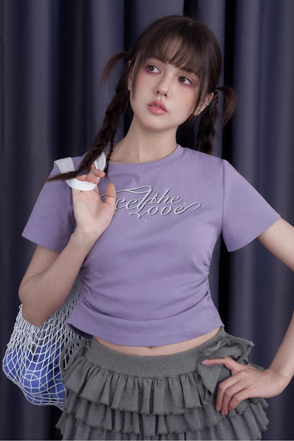 틴 스피릿 리본 투톤 티셔츠