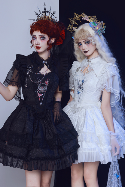 Gothic Lolita Split Lace Lolita Dress + Skirt + Bolero