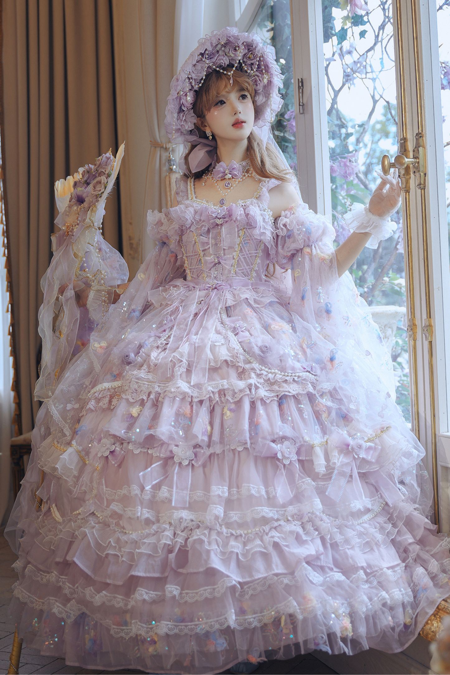 ゴージャスプリンセスロリータドレス