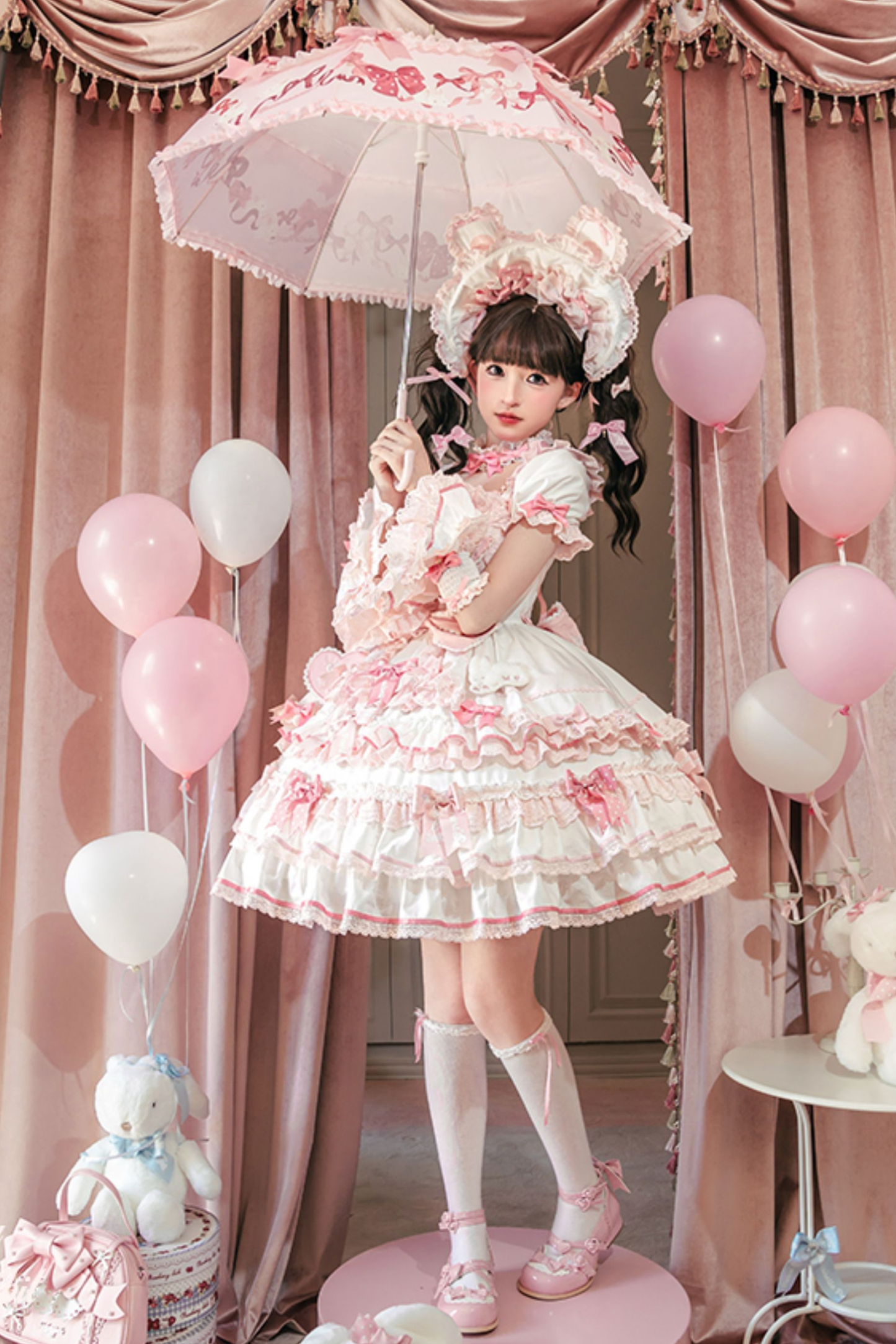 Ribbon Bunny Lolita Umbrella