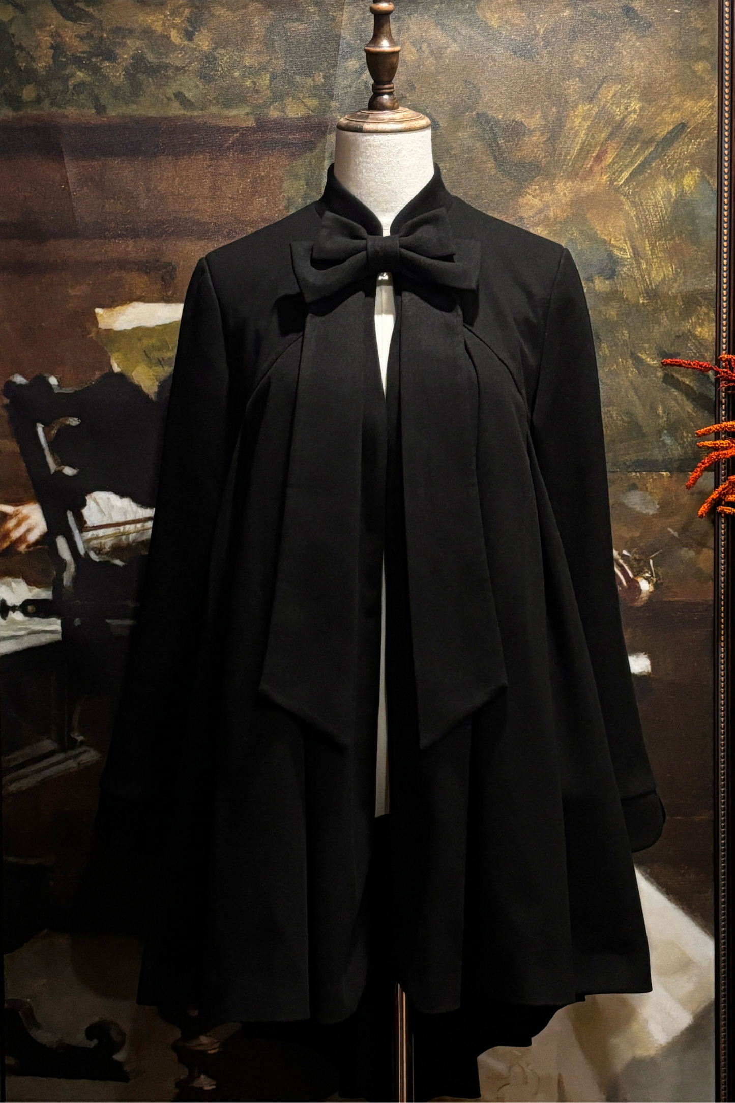 Eternal Night Sequin Cloak Coat